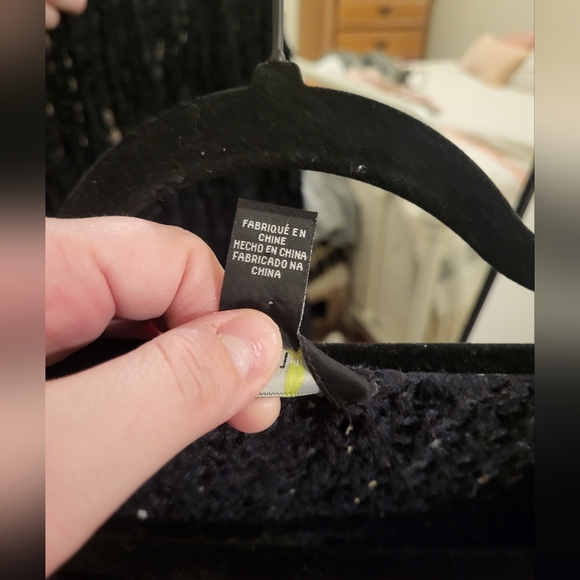 Black Fringe Oversized Cardigan, Forever 21, Sz 3x - Picture 8 of 8